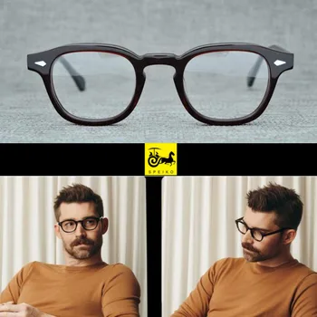 SPEIKO ръчно изработени ацетат късогледство очила очила за четене 1.74 анти-син обектив lemtosh 46 ретро кръг стил на слънчеви очила ретро очила