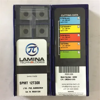 SPMT12T308 LT30 оригинален пластинчатый карбид поставяне с по-добро качество 10 бр. / лот безплатна доставка