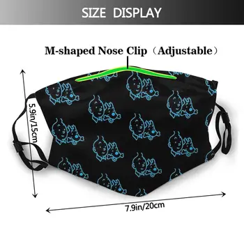 The Adventures Of Tintin Protection ACT s Mask Смешни Untitled Art Washable Fabric Mask With Filters Защита Respirator Muffle