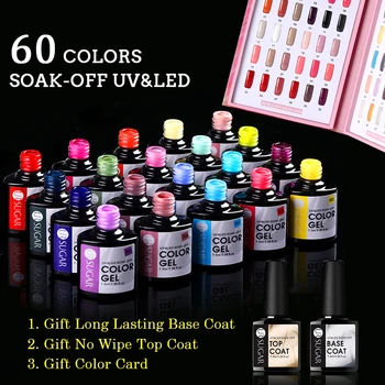 UR SUGAR 60Colors UV Gel Nail Art Design маникюр UV LED Soak Off САМ Paint гел, лак за нокти и Лакове 60шт комплект