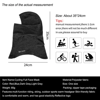 WEST BIKING Winter Sport Колоездене Cap под наем анфас Маска за шията, за по-топло Мъже, Жени шал и ски под наем мотоциклет руно прическа шапка