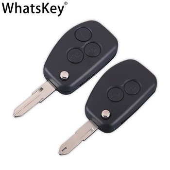 WhatsKey Uncut NE73 VAC102 Blade Shell Key за Renault Duster на DACIA Clio Logan Sandero Modus 2/3 на бутона flip промяна калъф за ключове