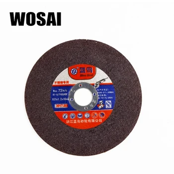 WOSAI 25pcs 107mm Grinding Wheel Metal Fiber Cut-Off Wheel режещ диск за ъглошлайф Resin Disc Slice Grinding Blade Кътър