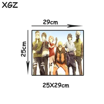 XGZ голяма игри подложка за мишка Black Lock Edge Наруто Сакура Family Computer Desk Mat Speed Rubber Non-slip 900x400/600x300 Xxl