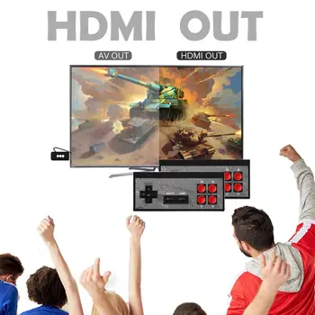 Y2-HD, 4K, HDMI Video Game Console вграден 568 ретро игри с две мини безжични контролери HDMI Изход Dual Players