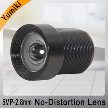 Yumiki 5MP 2.8 mm обектив 1/2.5 Inch IR No Distortion F4.0 M12 обектив за Gopro /за SJCAM SJ7 Camera обектив за видеонаблюдение с IR филтър от 650 nm