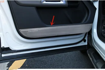 автомобилна врата от неръждаема стомана, Анти-kick Матов Anti-kick stickers Anti-scratch protection Car styling For Citroen C5 AIRCROSS 2017-2019