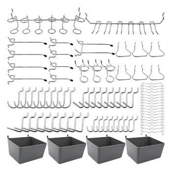 Асортимент от куки за клечки от 80 парчета с кутии за клечки, брави за колчета, за организиране на различни инструменти за кухненски Занаятчийска стая