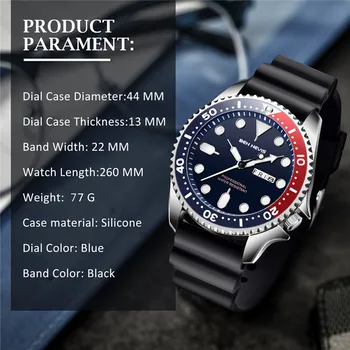 Бен Невис нов мъжки часовник каишка от каучук кварцов часовник Светещите стрелки военни водоустойчив ръчен часовник за мъже Relogios Masculinos