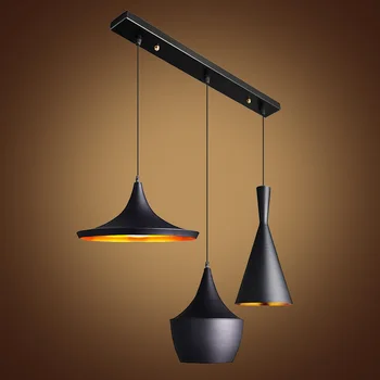 Бронзова лампа полилеи осветяват дизайн висящи лампи Beat Light ,ABC(висок,дебел и по-широк) ,E27 AC110-240V