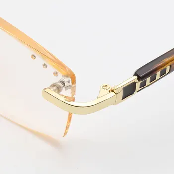 високо качество на рязане, пресбиопия лещи квадратни очила за четене мода пресбиопические очила за далекогледство мъже