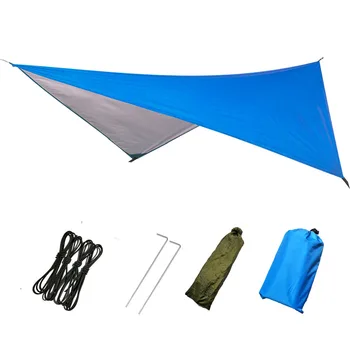 Водоустойчив Слънцето подслон на палатка брезент анти UV плаж палатка на сянка открит къмпинг хамак дъжд лети къмпинг навес сенник