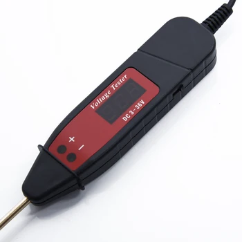 Детектор Тестер сонда дръжки за изпитване на напрежение, ток LCD автомобил електрически водил измерване на светлината 5~36V