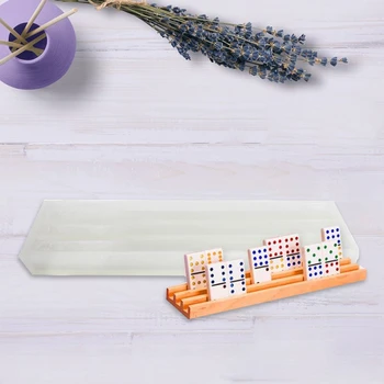 Епоксидна смола играта играчка мухъл Домино леярство Силиконова форма на DIY занаяти полимерна глина бижута като инструменти