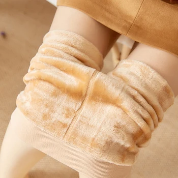 Есен-зима на топло еластични чорапогащи чорапогащи за жени кадифе топли участък тънки чорапогащи, дамски момичета дълги чорапи Collant Femme