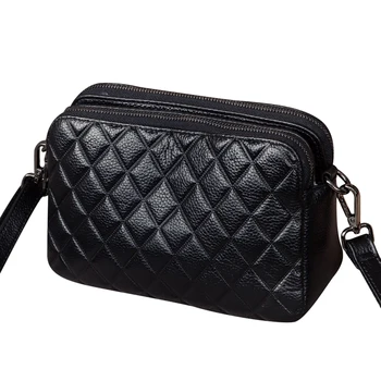 Естествена кожа малка чанта през рамо за жени Crossbody чанта дами луксозни чанти мода партия портфейл дамски чанти пратеник