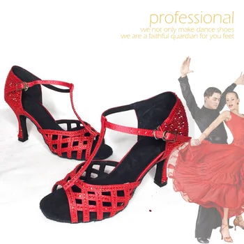 Женски Танцови Обувки На Токчета Маратонки Woman Sexy Dance Salsa Dancing Shoes Женски Обувки За Танци Балната Зала Сватбени Обувки JuseDanc