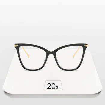 Извънгабаритни Котешко око очила рамки за жени модната марка секси квадратни очила, рамки за очила дамски прозрачни лещи слънчеви очила Очила