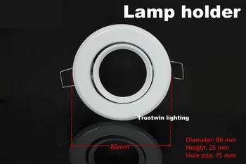 Кардан комплекти led прожектор фитинг без лампа GU10 MR16 притежателя на железния корпус led тавана лампа лампа
