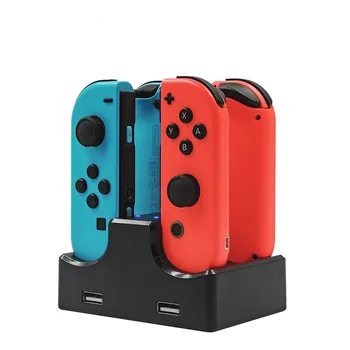 Контролер зарядно устройство ще захранване на зарядно устройство за Nintendo Switch 6 в 1 зарядно устройство ще захранване на поставка за Nintend Switch Joy-Против и Pro контролер