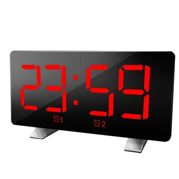 Мода високо качество на мода многофункционален Акорд тон алармен часовник LED голям екран дисплей портативен кабел за зареждане Субчасок