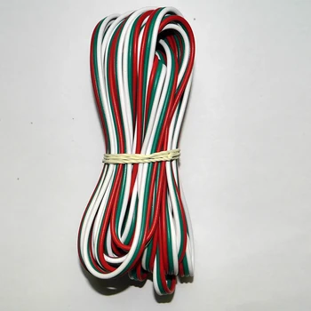 На 50 метра 2pin 3pin 4pin 5Pin 6pin 22 AWG удължител електрически проводник кабел Led конектор за 5050 WS2812 RGBW RGB CCT LED Stirp