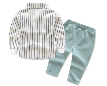 нов комплект детски дрехи baby boy в памучна тениска панталон, детски комплект за пролетния момче мультяшная дрехи, костюми 2 цвята 1-4 t