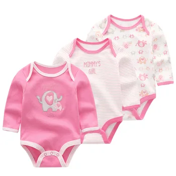 Облекло за новородени тела Baby Boy Girl Гащеризон с дълъг ръкав детската Roupas de bebe облекло О-образно деколте Baby Product