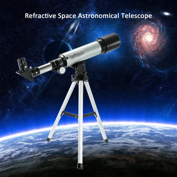 Открит HD 90X Zoom телескоп 360x50mm рефракционный космически астрономически телескоп монокулярный пътен контакт с очите и със статив