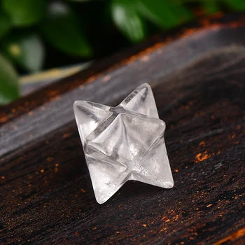 Природният Кристал е Камък Меркаба Звезда на Сакралната геометрия здраве изцеление камък медитация кабинет Home Decor занаяти за събиране на подаръци