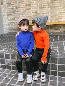 Пуловер за момче 2020 нови дамски зимни децата корейската версия на западния стил на Детски дрехи Бебешки Зимни Tide