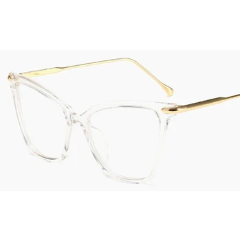 Ретро Котешко око очила дамски слънчеви очила рамки луксозна марка дизайнерски очила прозрачни Котешко око очила дамски слънчеви очила