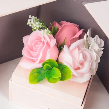 Розовата Роза Колие Червило, Кутия За Сватба Оригиналност Подарък Кутия Мода Рожден Ден На Валентин Годеж Кутия За Бижута Опаковка Кутия