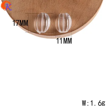 Сърдечен дизайн 11x17mm 290Pcs акрилни мъниста/бижута аксесоари/прозрачна топка/форма карамболы/DIY Making/Hand Made/обеци изводи
