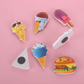 Творчески Карикатура Магнити За Хладилник Моделиране Сладолед Хамбургер Кифли Сладък Хранително-Вкусовата Магнит За Декорация На Дома Аксесоари