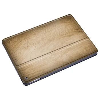Твърд калъф за Apple Ipad 8 2020 8-то поколение 10,2-инчов печатни дървена устойчив на удари кожен калъф-стойка за таблет защитен калъф