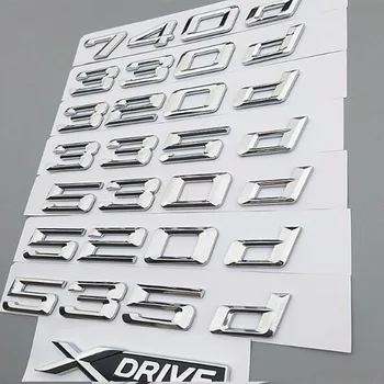 Топ авто емблемата на колата стикер иконата на стикер за BMW 3/5/7 серия 318d 320d 325d 328d 330d 335d 520d 523d 525d 730d 740d 750d Xdrive