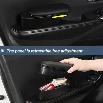 Универсален Антипробуксовочный мат кутия за съхранение регулируема автомобил поддръжка на Лакътя на лявата ръка на подлакътника подкрепа на анти-умора за пътуване почивка поддръжка
