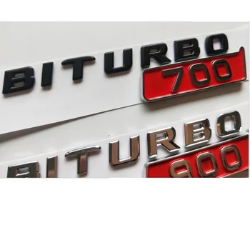 Хром черен номер крило букви BITURBO 700 800 900 емблема BITURBO700 BITURBO800 BITURBO900 икона за BRABUS G900 G800 G700