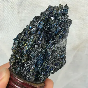 Цветна натурален наждачный кристални минерален образец лечебни рейки+поставка