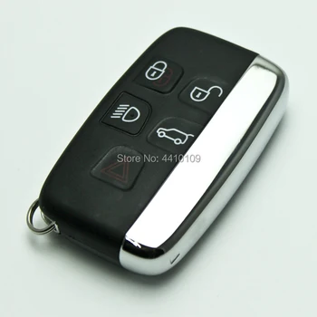 Чисто нов 5 бутон смарт ключ Shell Case за Jaguar XJL Landrover Sport LR3 Discovery Remote Key Shell с логото на замяна