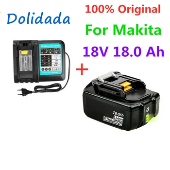 18V18Ah акумулаторна батерия 18000mah литиево-йонна батерия подмяна на батерии, захранване за MAKITA BL1880 BL1860 BL1830battery+3A зарядно устройство