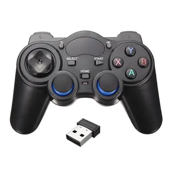 2.4 G Wireless Handle Gamepad за Android Телефон/PC Computer/PS3/TV Box Smart Phone Remote GamePad Controller With OTG Converter