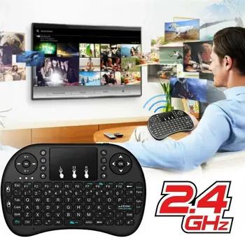 2.4 G Безжична мини клавиатура Air Mouse Тъчпад Wireless Keyboard руски английски ивритская версия за PC Android Smart TV BOX KY