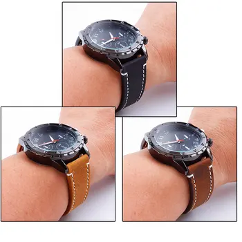 20 mm 22мм каишка за часовник Amazfit Bip Кожена каишка за часовник Samsung Galaxy 42мм 46мм Active 2 Gear s3 Watch Band