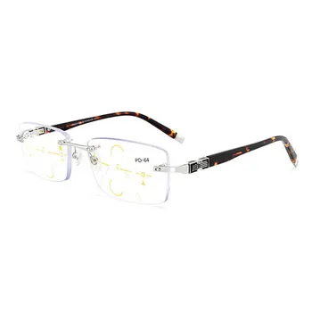 2018 Нов титан сплав качество мультифокальные лещи на очила за четене мъжка мода анти син лъч прогресивни очила