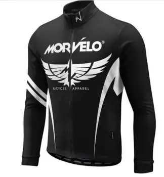 2018 ретро Morvelo мъжки Колоездене Джърси с дълъг ръкав Джърси Roap Ciclismo Колоездене облекло под наем Джърси градско облекло