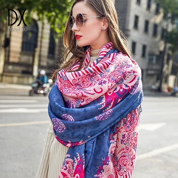 2019 нова дамска зимна мода Boho стил каре дебели топли пончо вълнен пуловер pashmina шалове и тайна извънгабаритни одеяло приключи