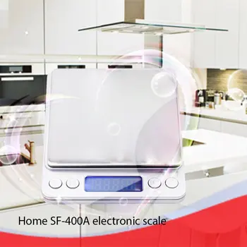 3 кг 0.1 г цифрови кухненски везни броене на претегляне на електронна везна везна Sf-400A електронен LCD дисплей осветление