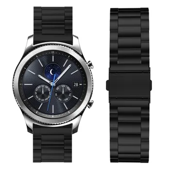 3 цвята Samsung Gear S3 Classic/Frontier/Galaxy 46мм Watch Bands, Fullmosa 22мм Solid Stainless Steel Watch Strap